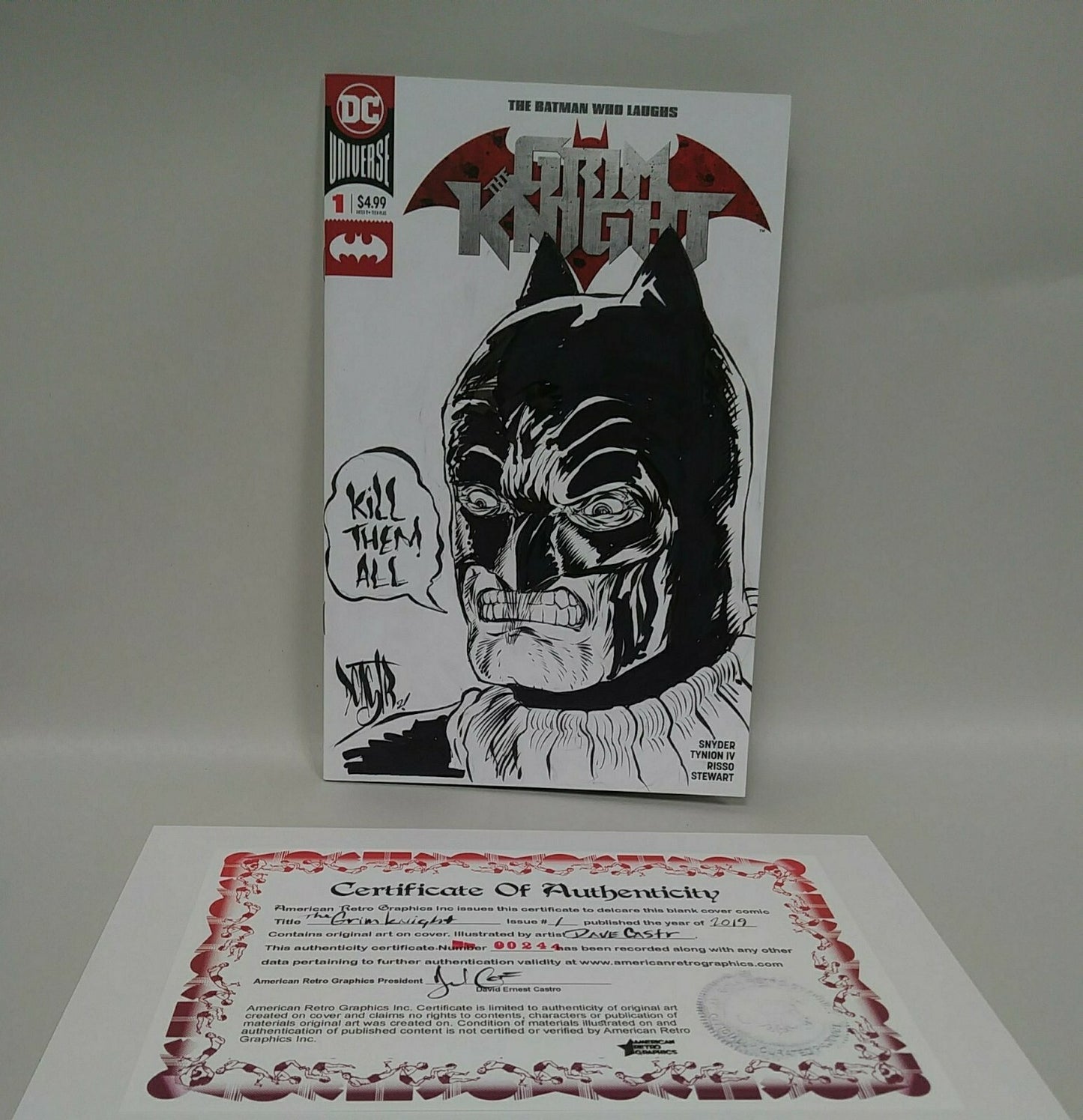 Batman Grim Knight #1 (2019) DC Comic Sketch Cover Variant W Original DCastr Art