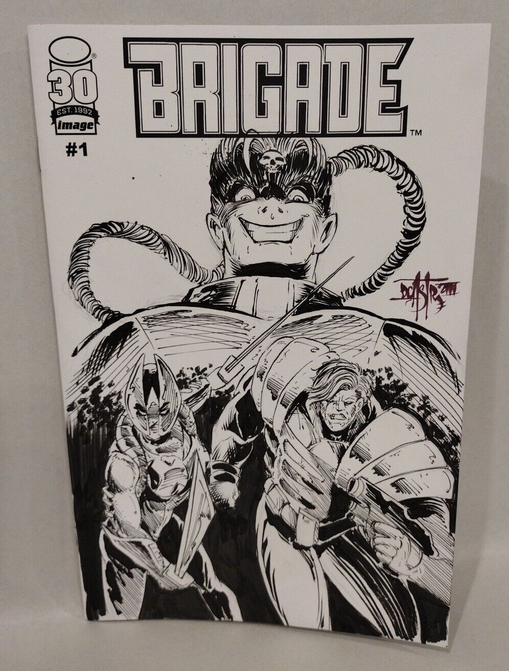 Brigade Remastered #1 (2022) Image Comic Blank Cover W Original DCastr Art COA