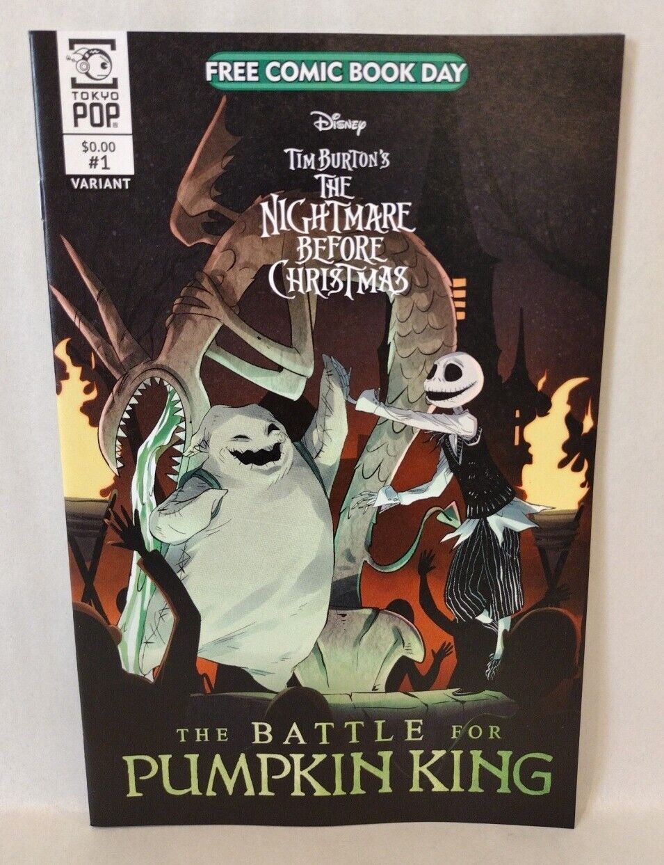 Nightmare Before Christmas Battle For Pumpkin King FCBD Free Comic Book Day NM