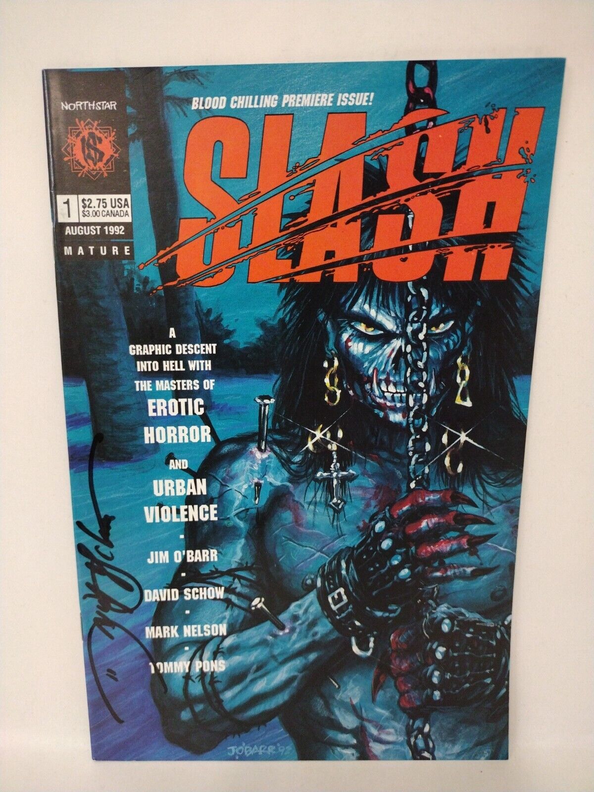 Slash Comic Set #1 &2 (1991) Arpad Northstar Horror Comic Signed David Schow NM