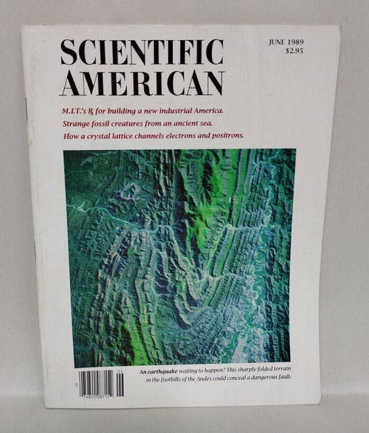 Scientific American #6 (Jun 1989) Found Fossils Crystal Lattice Channels VG