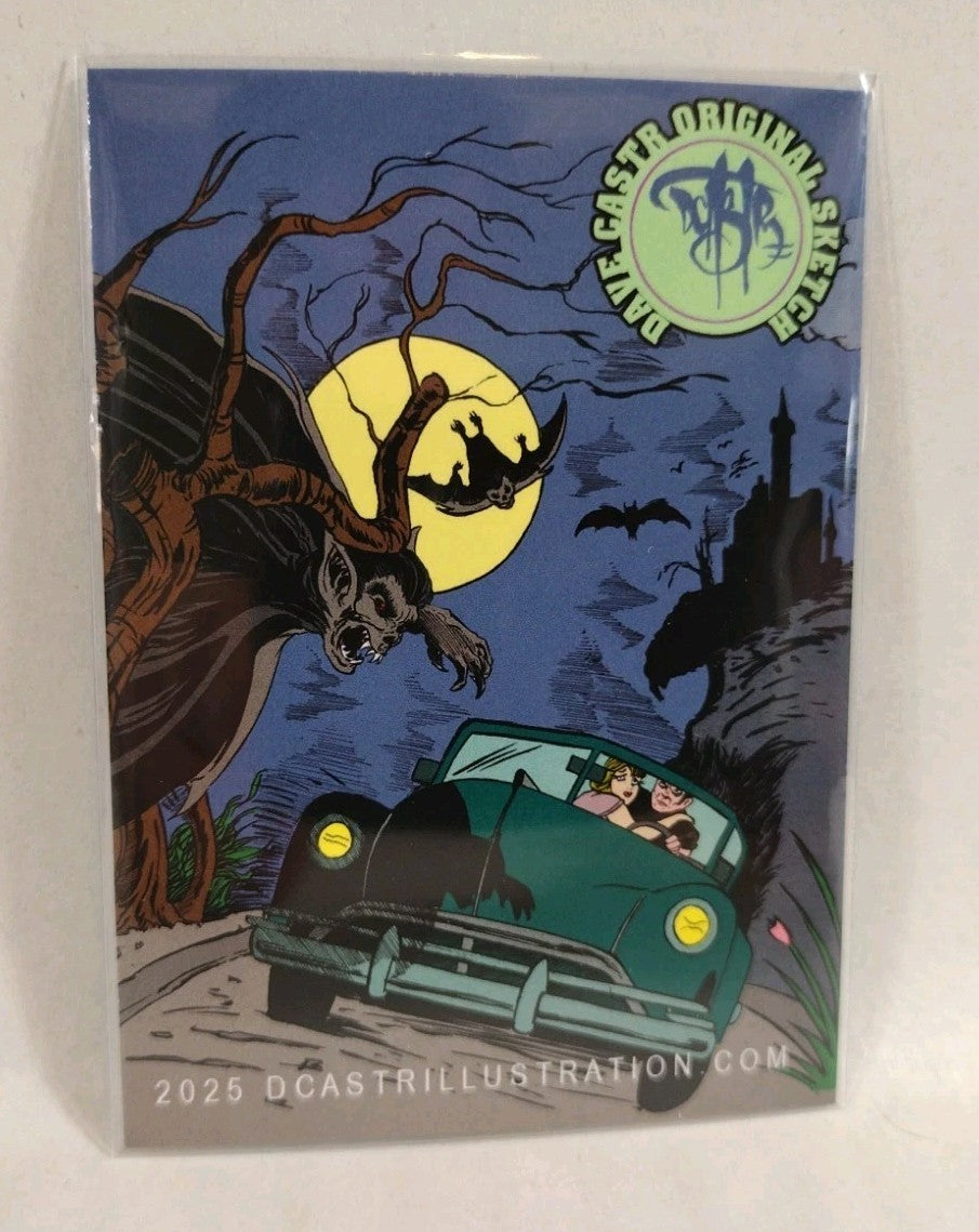 Dave Castr Crusin (2025) OAC Sketch Card W Original Baba Louie Art 
