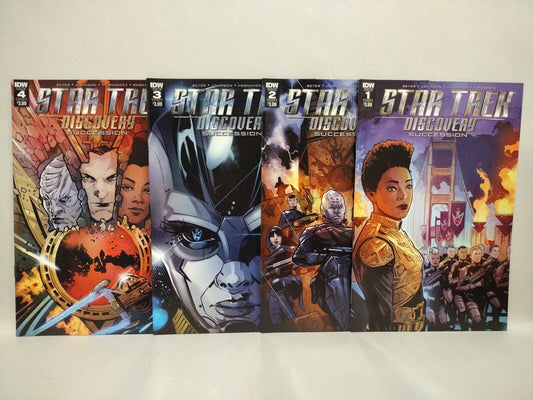 Star Trek Discovery Succession (2020) Complete IDW Comic Lot Set #1 2 3 4 VF-NM