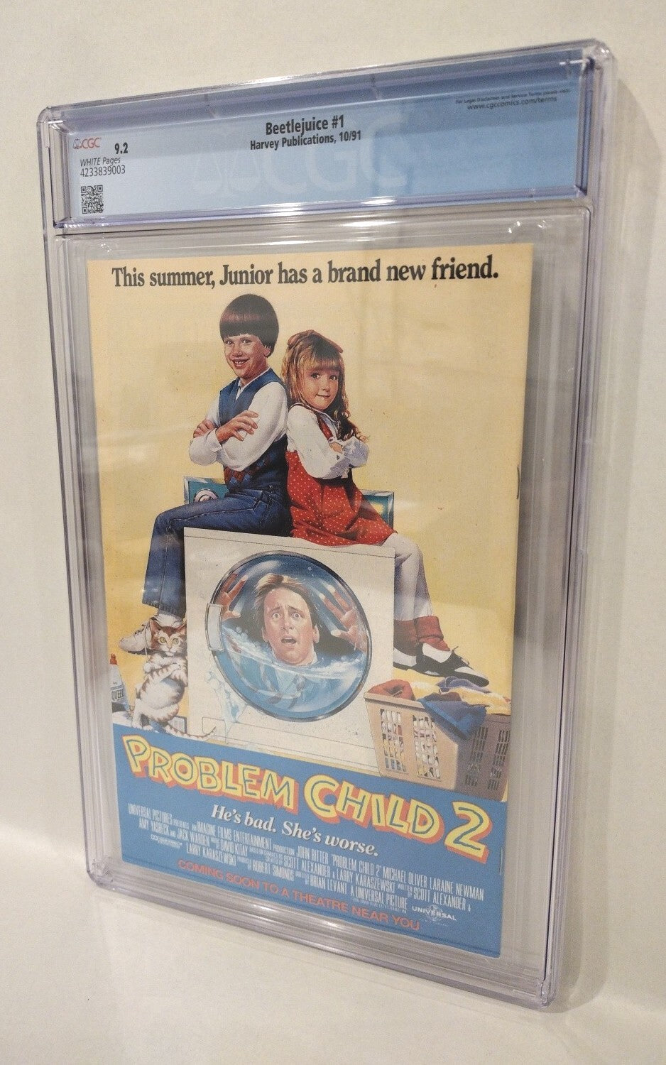 BEETLEJUICE #1 (1991) Harvey Comic 1st Lydia Charles Delia Tim Burton CGC 9.2