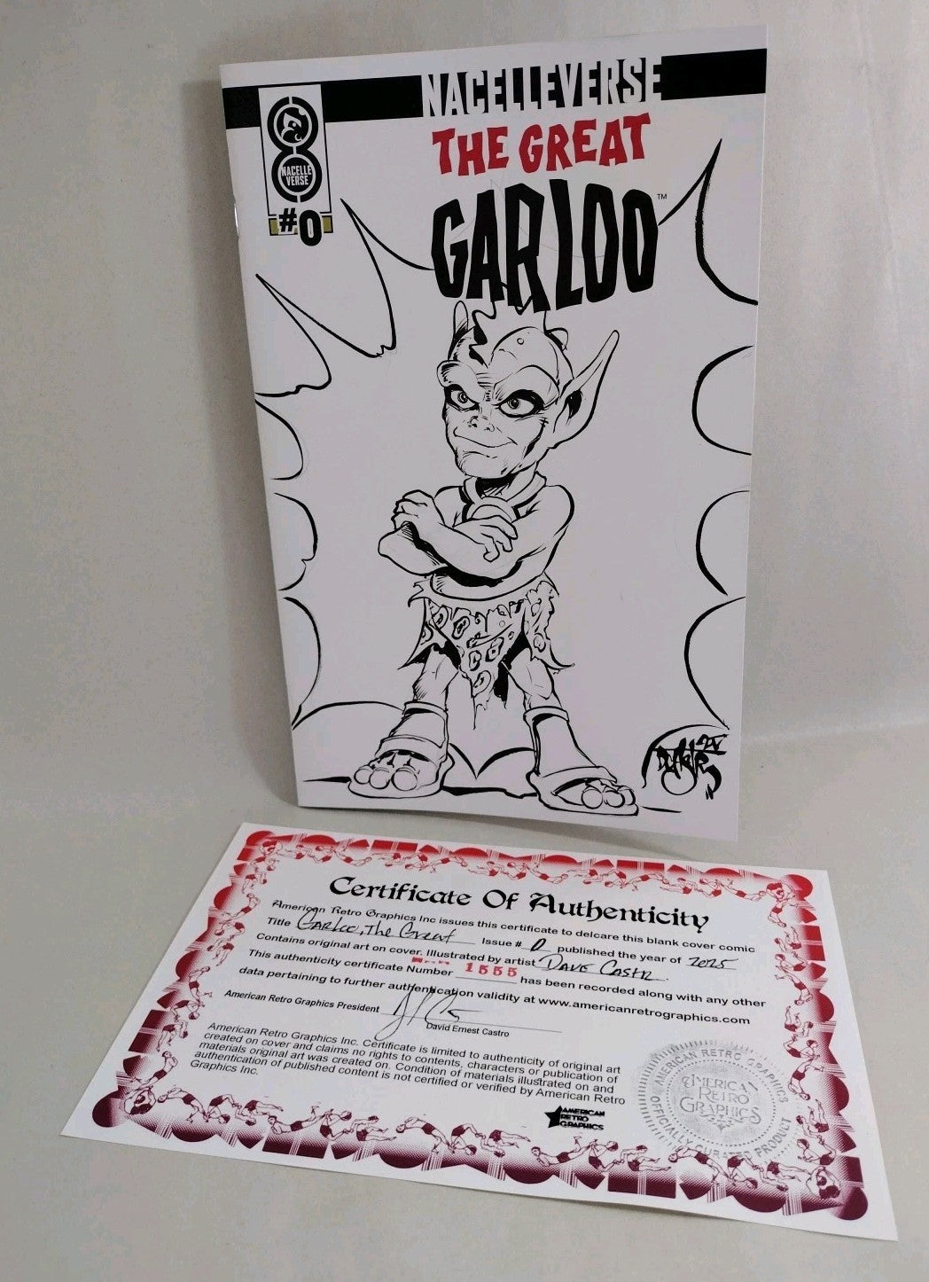 Great Garloo #0 Oni Nacelle Sketch Cover Variant Comic W Original DCastr Art 