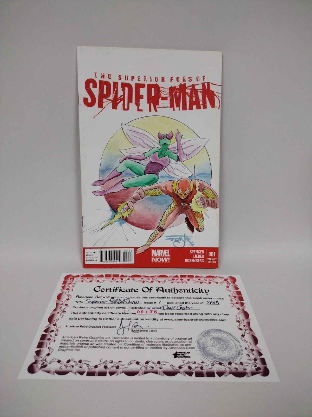 Superior Foes of Super-Man #1 (2013) Sketch Variant Comic Original DCastr Art 