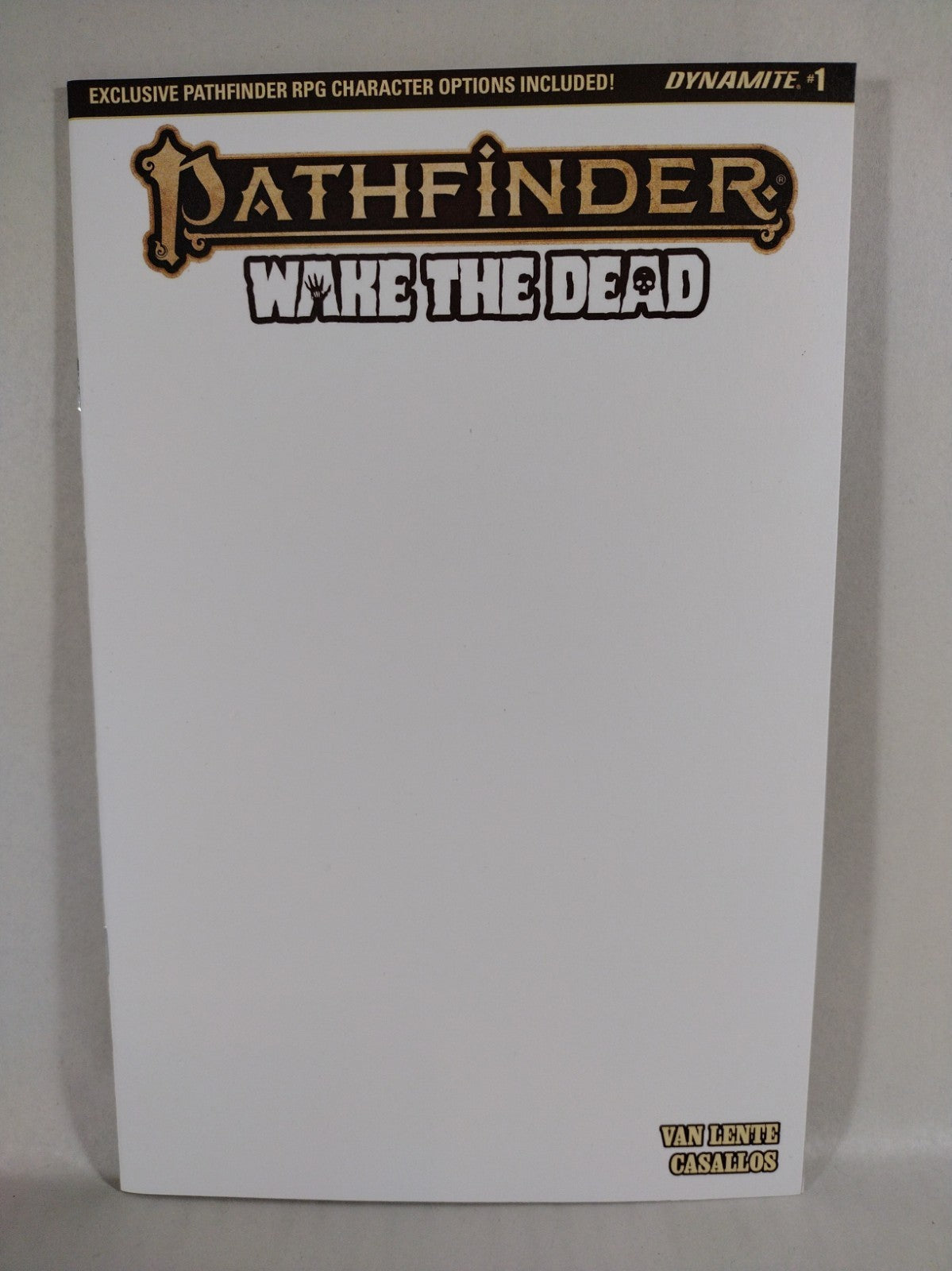Pathfinder Wake Dead #1 (2023) Dynamite Blank Sketch Cover Variant Comic New NM
