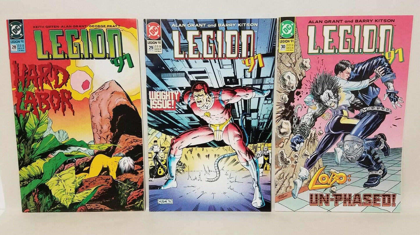 Legion '91 DC Comic Lot Run #25 26 27 28 29 30 31 32 33 Lobo Kitson Brereton