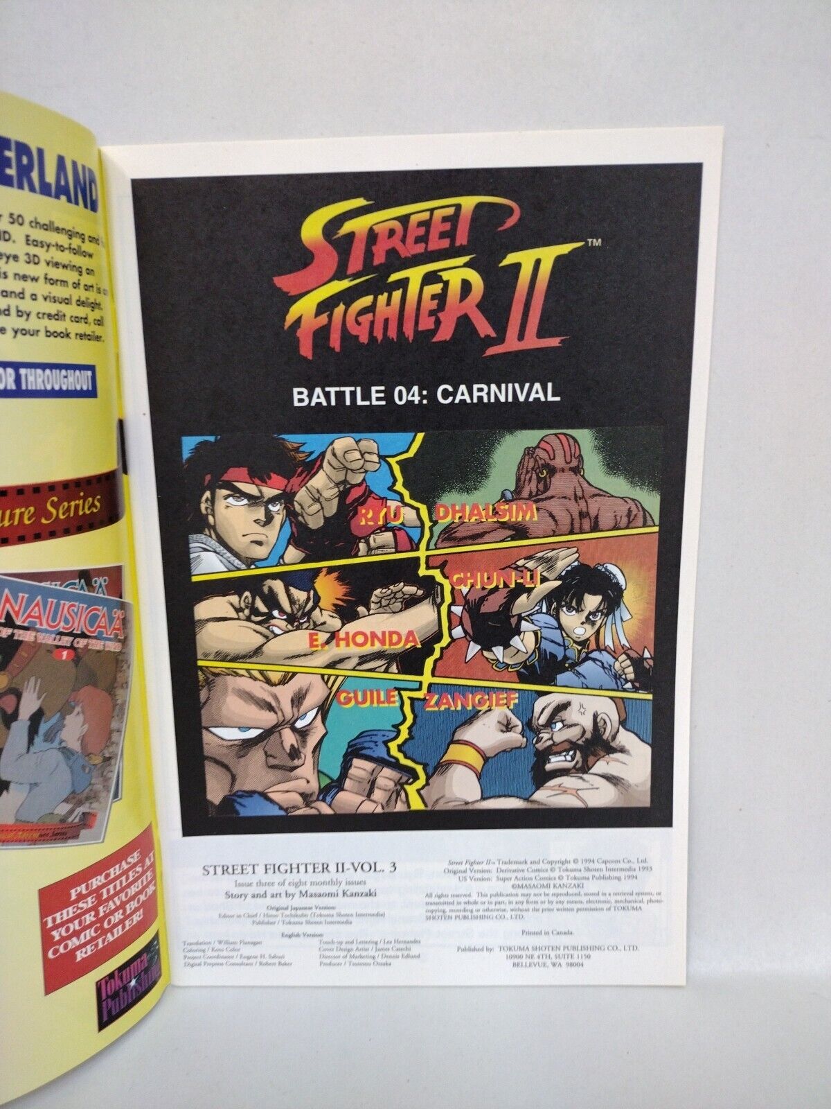 Street Fighter 2 (1994) Tokuma Comic Lot Set #3 5 6 7 8 Masaomi Kanzaki