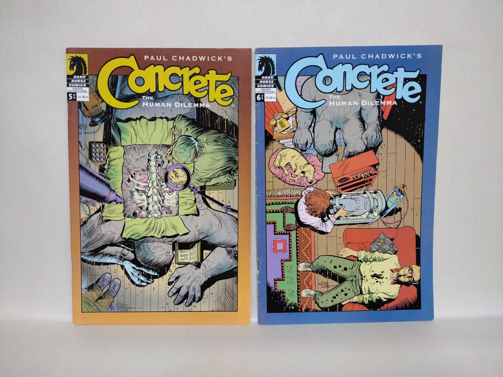 Concrete DH Comic Lot Set Human Dilemma #1-6 Land & Sea Earth Day Color Special