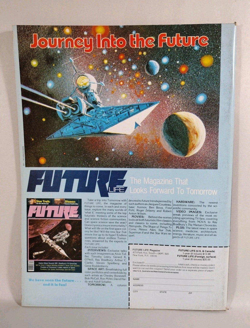 Starlog Magazine June 1979 #23 24 25 26 Complete Alien Movie Concept Conent