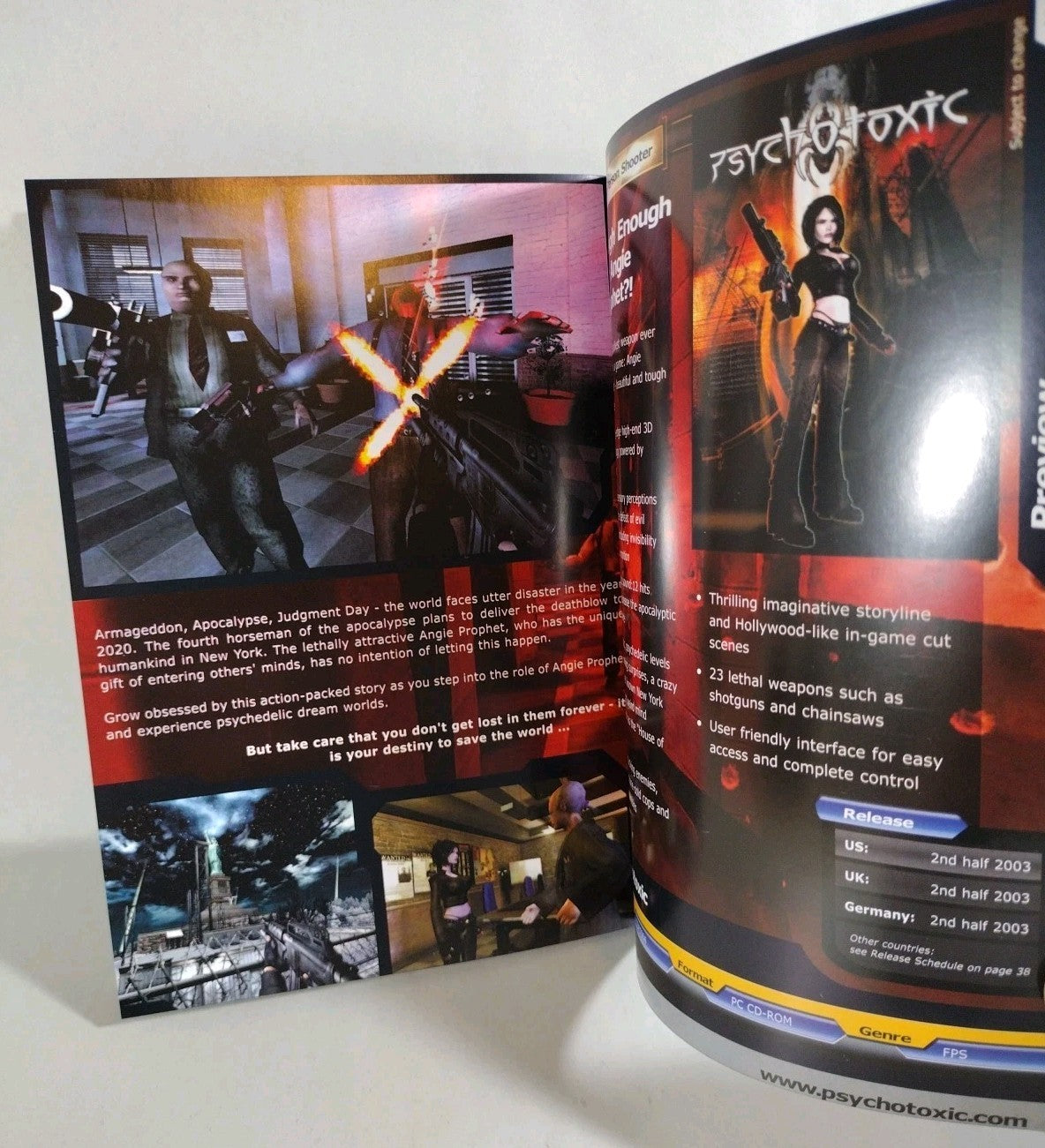 CDV Video Game Company E3 2003 Product Catalog w/CD Blitzkrieg Lula 3D Vultures