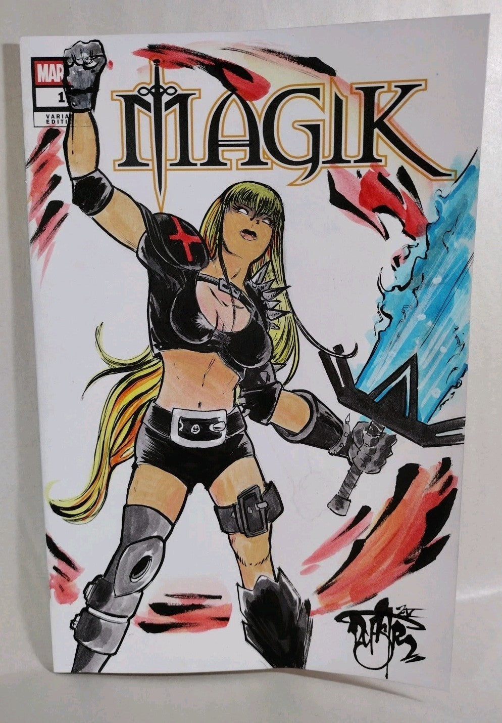 Magik 1 (2025) 2nd Print Marvel Sketch Cover Variant Comic W Original DCastr Art