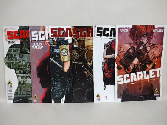 Scarlet (2011) ICON Marvel Comic Lot Set #1 2 3 4 5 6 Bendis Malevolent VF-NM
