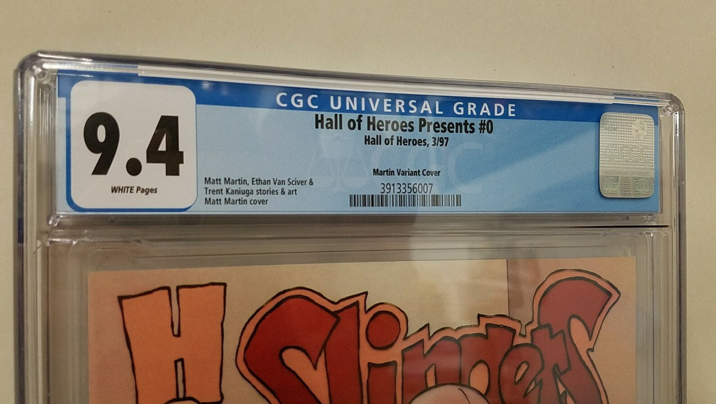 Hall Of Heroes Presents #0 (1997) Martin Variant Comic CCG 9.4 1st Salamanddroid