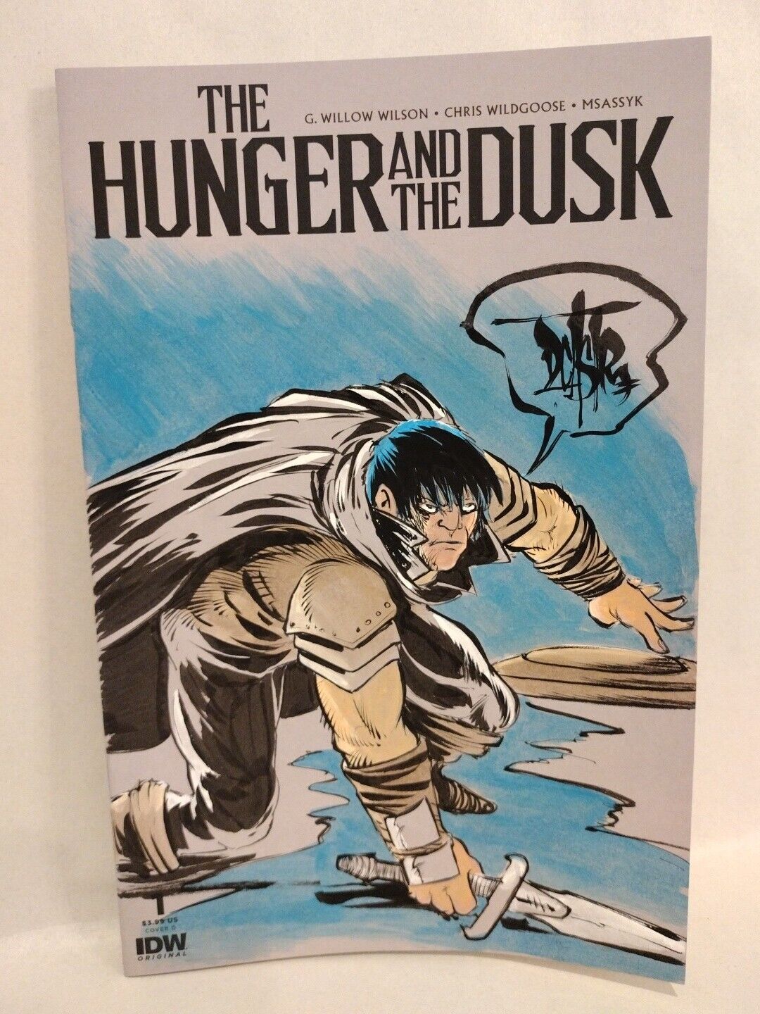 Hunger And The Dusk #1 (2023) IDW Sketch Variant Cover Comic W Original Art COA