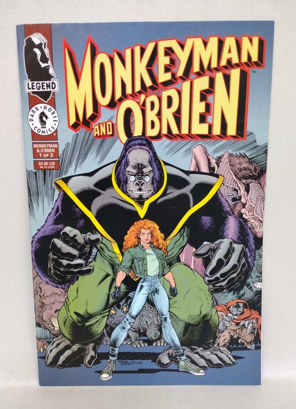 Monkeyman And O'Brien (1993) Comic Lot Set 1 2 3 DHP 80 118 1st App Arthur Adams