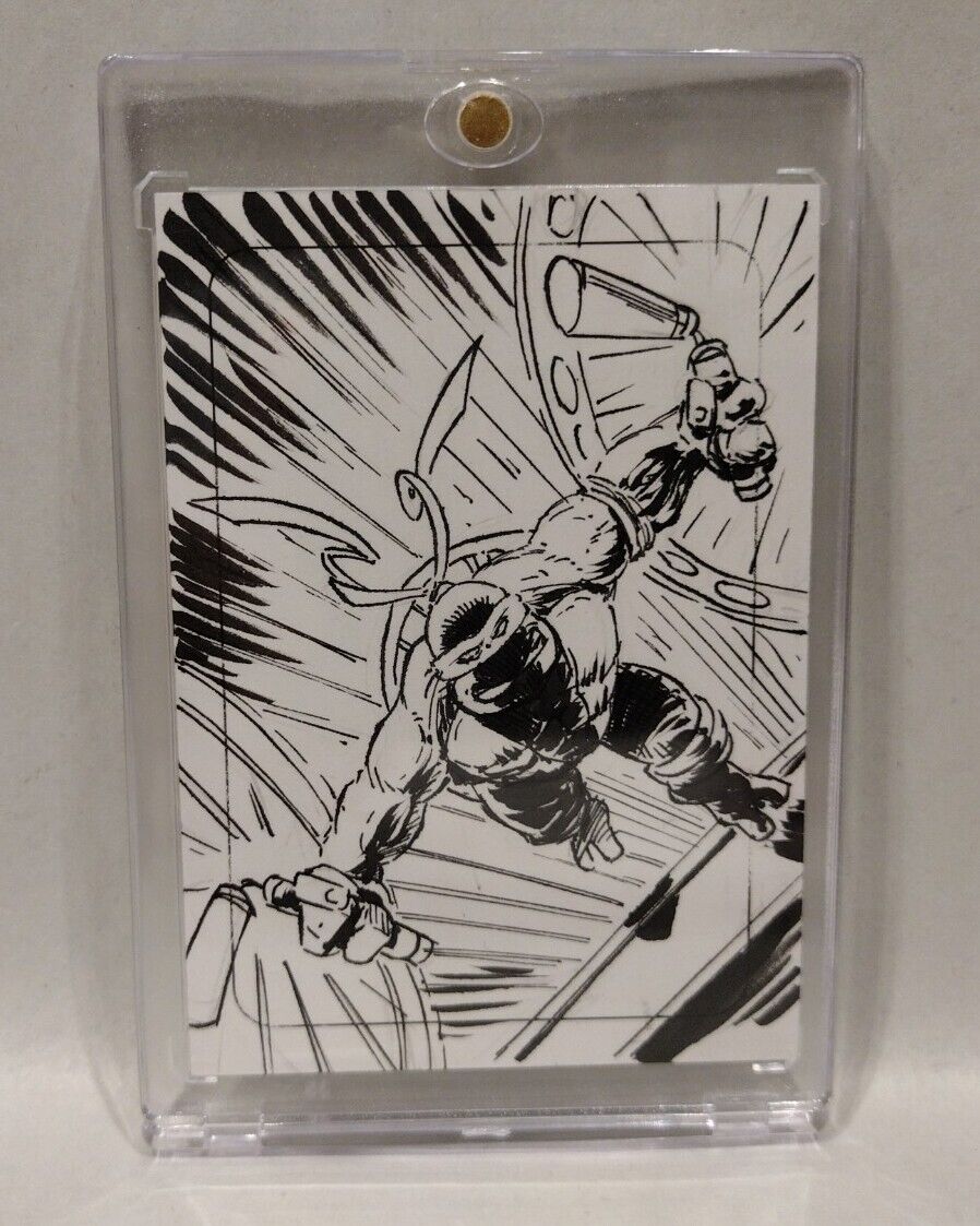 TMNT Cerebus Aardvark (2023) #86 Sketch Card w Original Michaelangelo Art