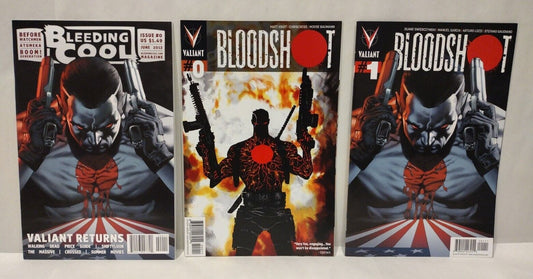 Bloodshot (2012) Valiant Comic Lot Set #0 1 Bleeding Cool Magazine #0