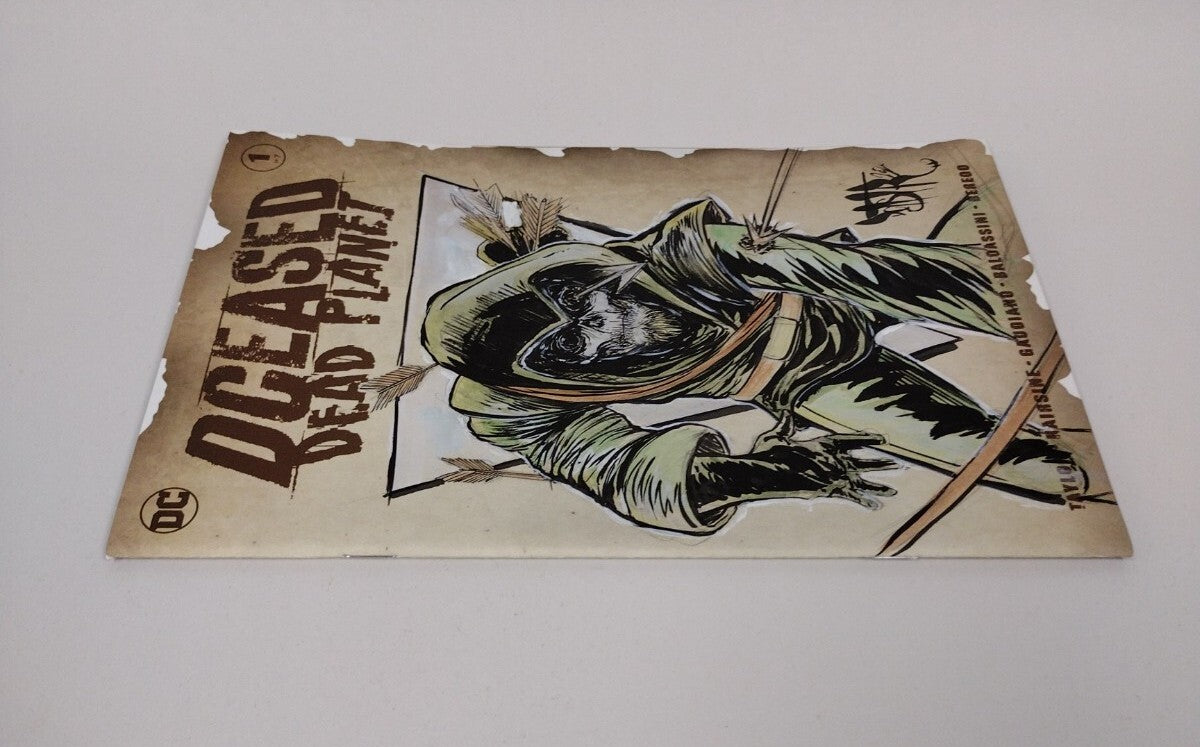 DCeased Dead Planet #1 (2020) DC Comic Sketch Cover w Original DCastr DCastr Art