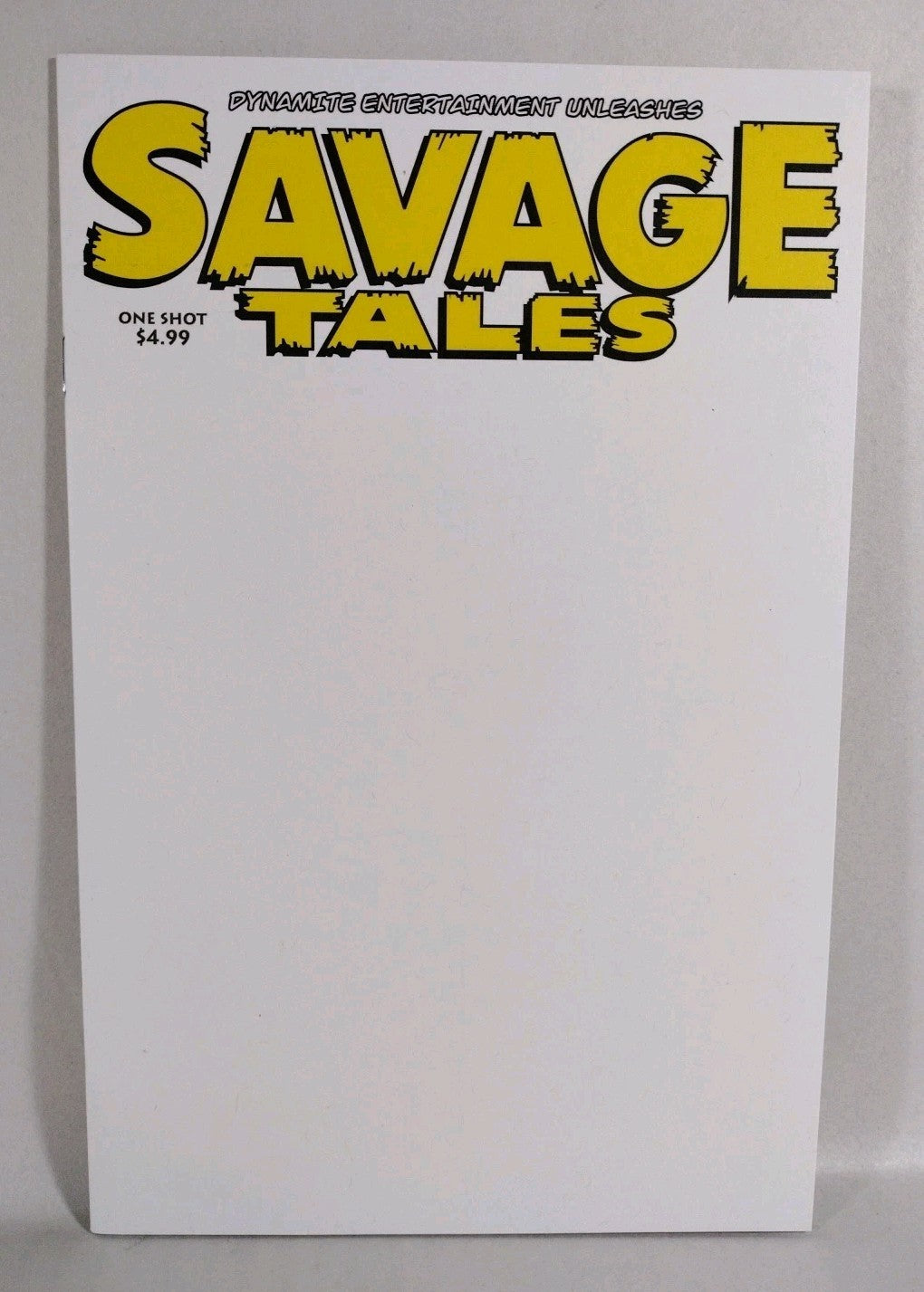 Savage Tales #1 (2022) Dynamite Blank Sketch Variant Cover One-Shot Comic New NM