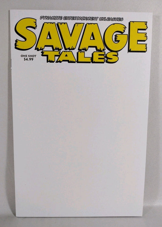 Savage Tales #1 (2022) Dynamite Blank Sketch Variant Cover One-Shot Comic New NM
