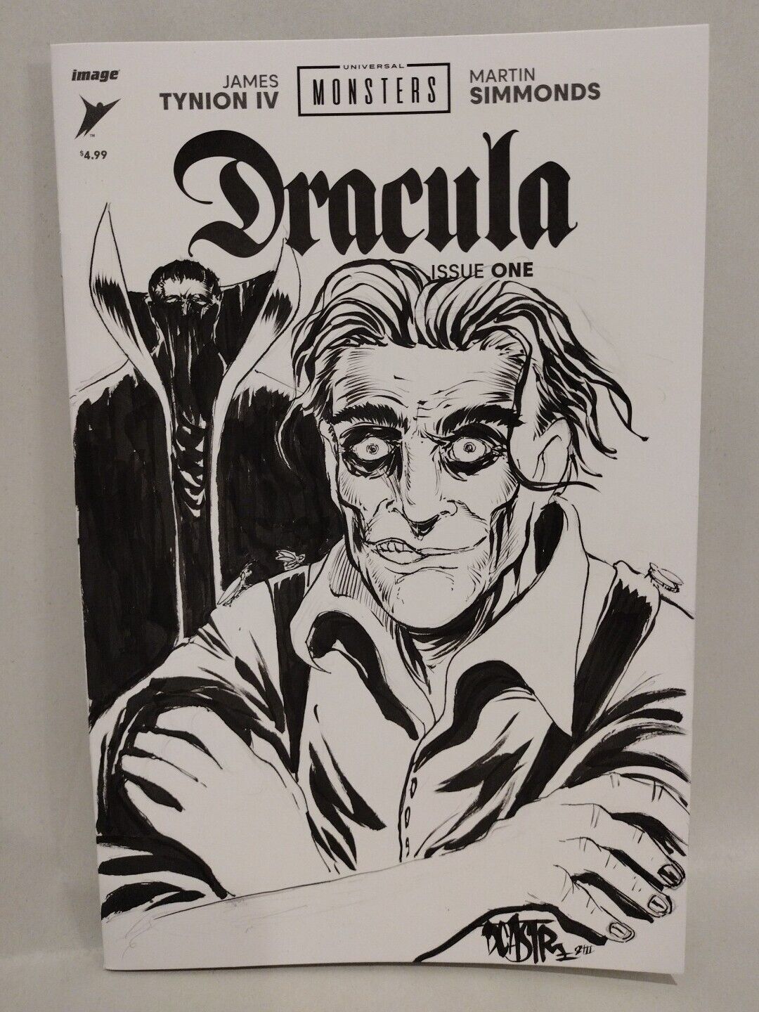 Universal Monsters DRACULA #1 (2023) Image Comics Sketch Variant W Original Art 