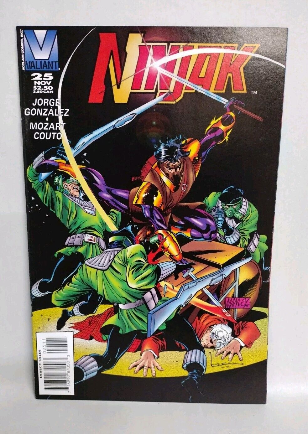 Ninjak #24 25 26 (1995) Valiant Comic Lot Set NM