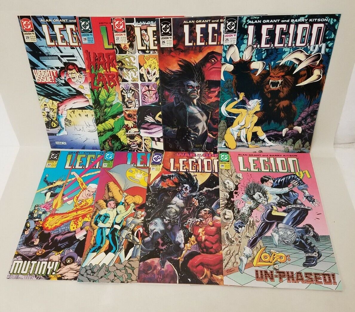 Legion '91 DC Comic Lot Run #25 26 27 28 29 30 31 32 33 Lobo Kitson Brereton