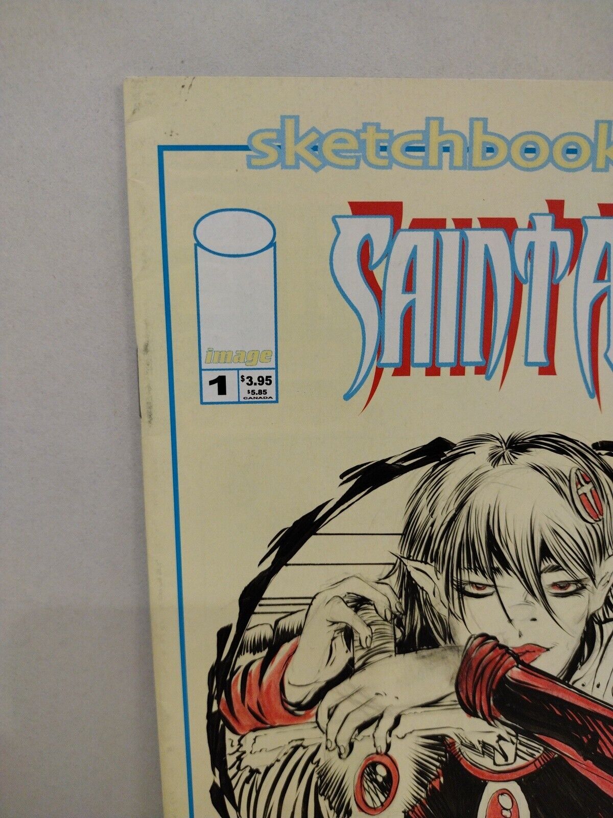 Saint Angel #1 (2000) Image Comic Sketch Variant W Original Dave Castr Art