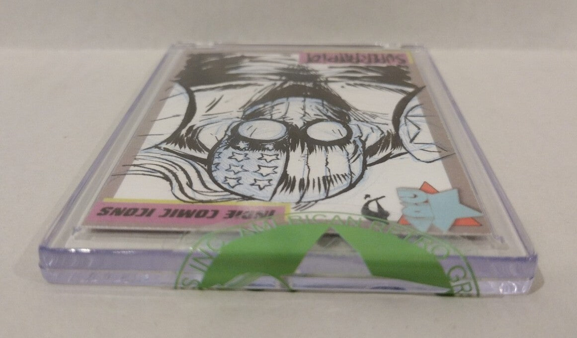 Indie Comic Icons (2023) ARG Sketch Card w Original Super Patriot Dave Castr Art