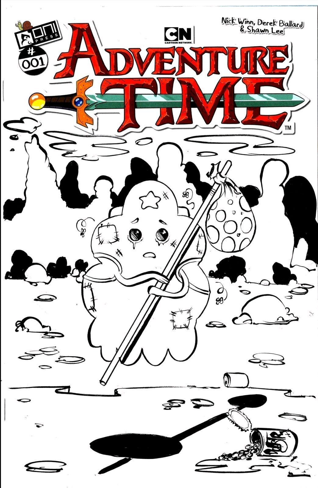 Adventure Time #1 (2025) Oni Press Sketch Cover Comic W Original Dave Castr Art
