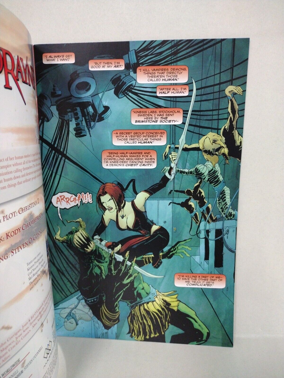 Bloodrayne Seeds Of Sin #1 (2005) Digital Webbing Comic Variant FN-VF