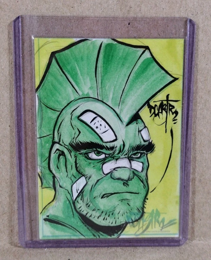 Dave Castr Crusin (2025) OAC Sketch Card W Original Savage Dragon Art ACEO