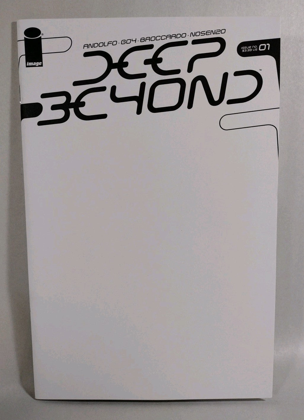 Deep Beyond #1 (2021) Image Comic Blank Sketch Variant Cover Comic