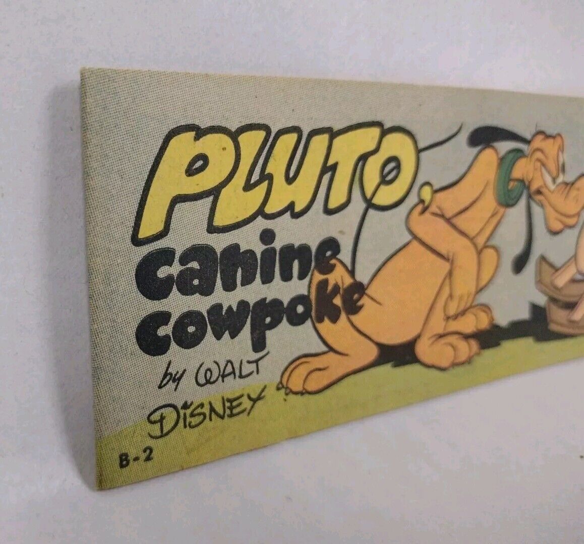 Pluto Canine Cowpoke #B-2 (1950) Disney Wheaties Mini Golden Age Comic