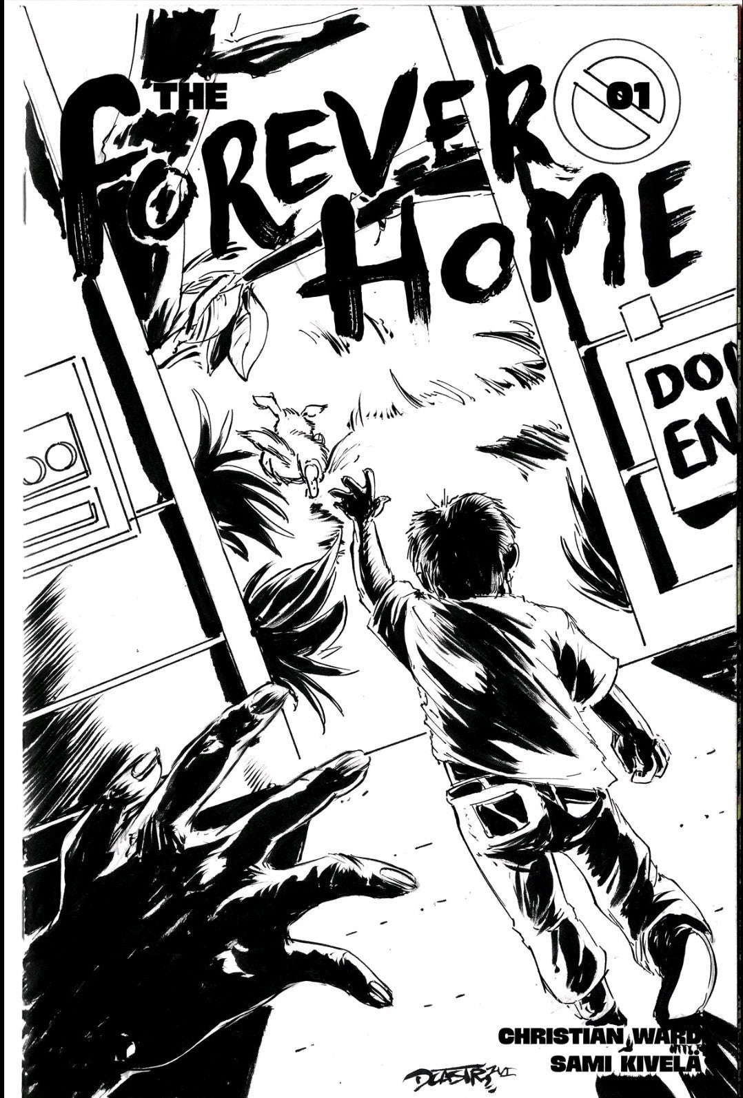 Forever Home #1 (2026) Oni Press Sketch Cover W Original Dave Castr Art