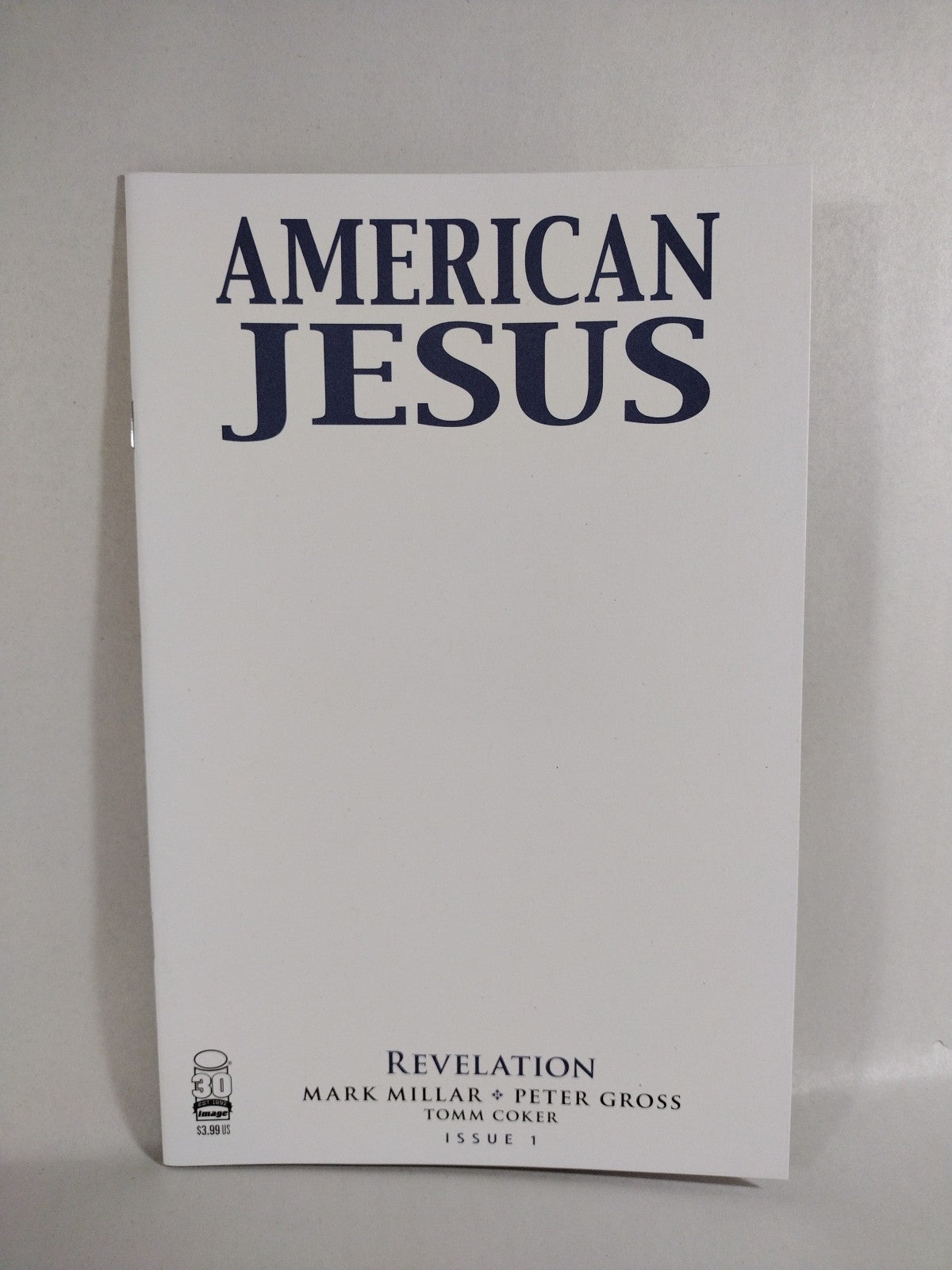 American Jesus Revelation #1 (2022) Image Comic Blank Variant Cover Comic NM