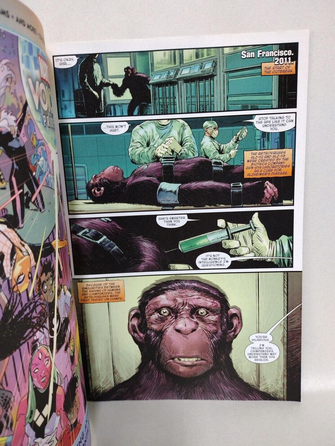 Planet Of The Apes #1 Sketch Cover Variant Comic 2023 W Dave Castr Original Art