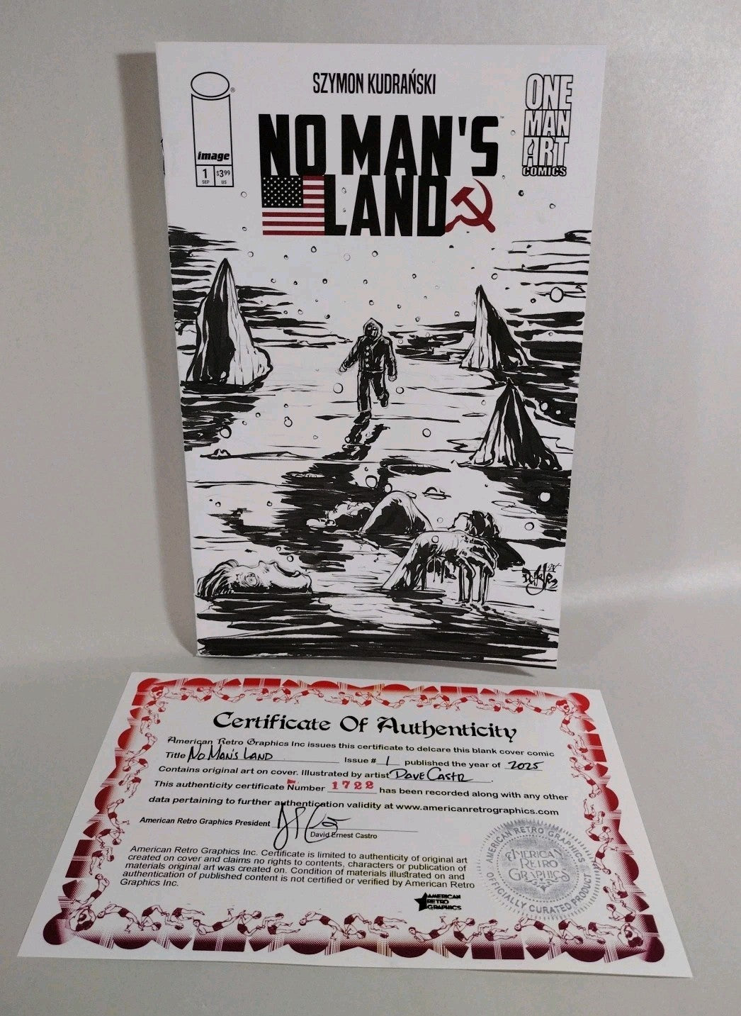 No Man's Land #1 (2025) Image Sketch Cover Comic W Original Dave Castr Art