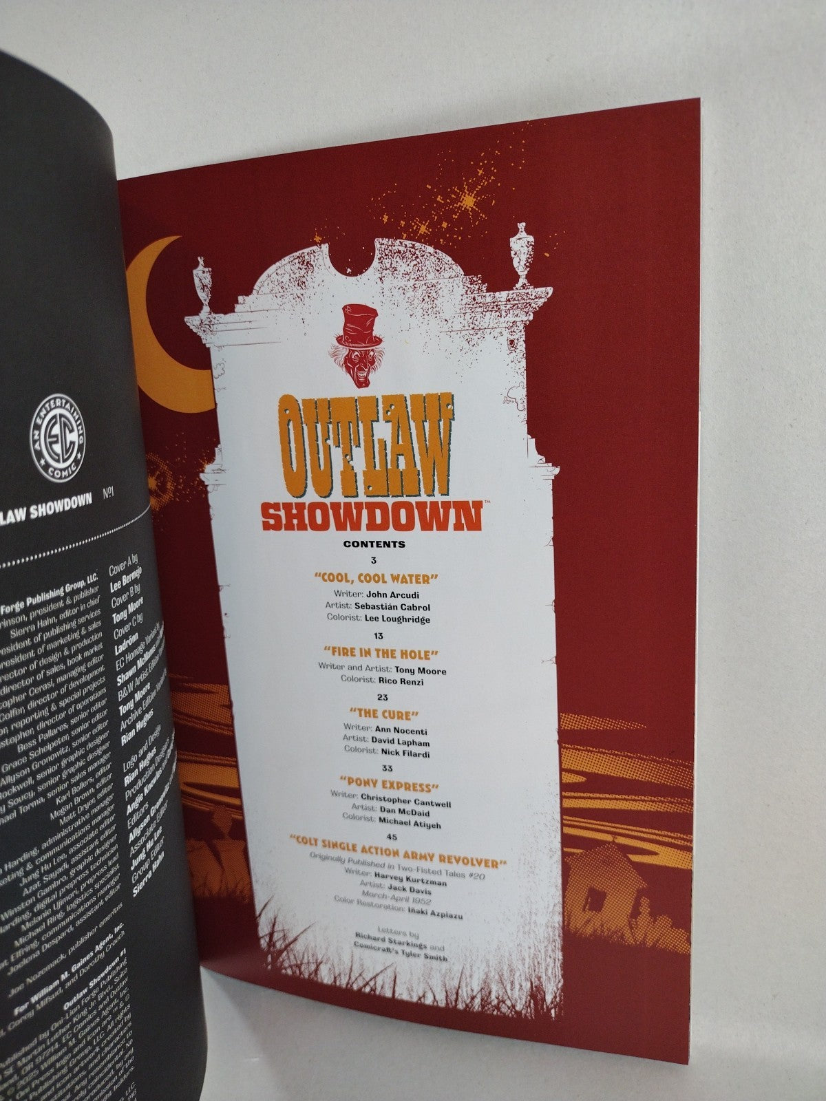 Outlaw Showdown #1 (2025) EC Comic Sketch Variant Cvr W Original Dave Castr Art