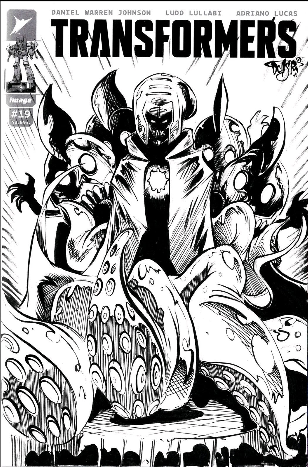 Transformers #19 (2025) Image Comic Sketch Variant Cover W Original Dezimir Art