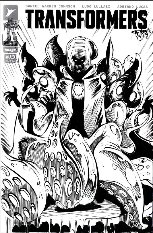 Transformers #19 (2025) Image Comic Sketch Variant Cover W Original Dezimir Art