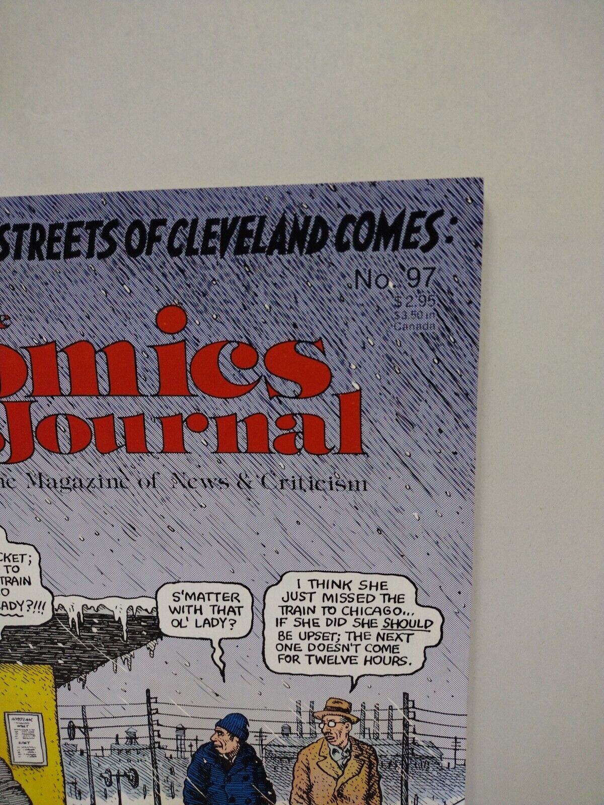 Comics Journal Magazine #97 (1985) Harvey Pekar Issue Robert Crumb Cover VF-NM