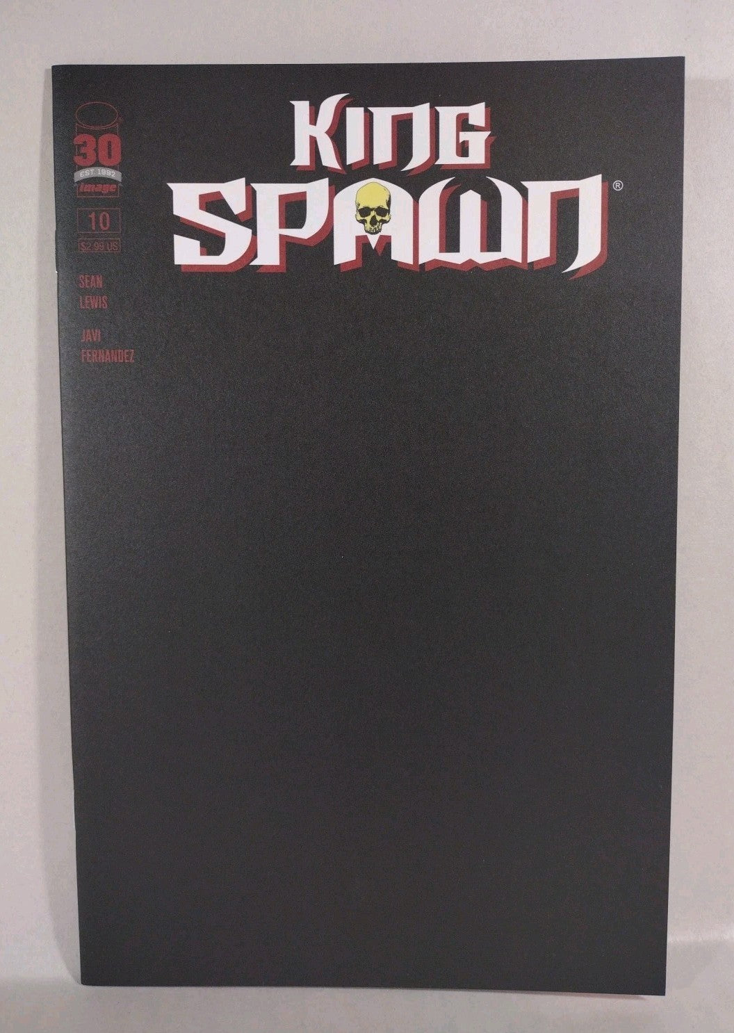 King Spawn #10 (2022) Image Comics Black Blank Sketch Cover B Variant New NM