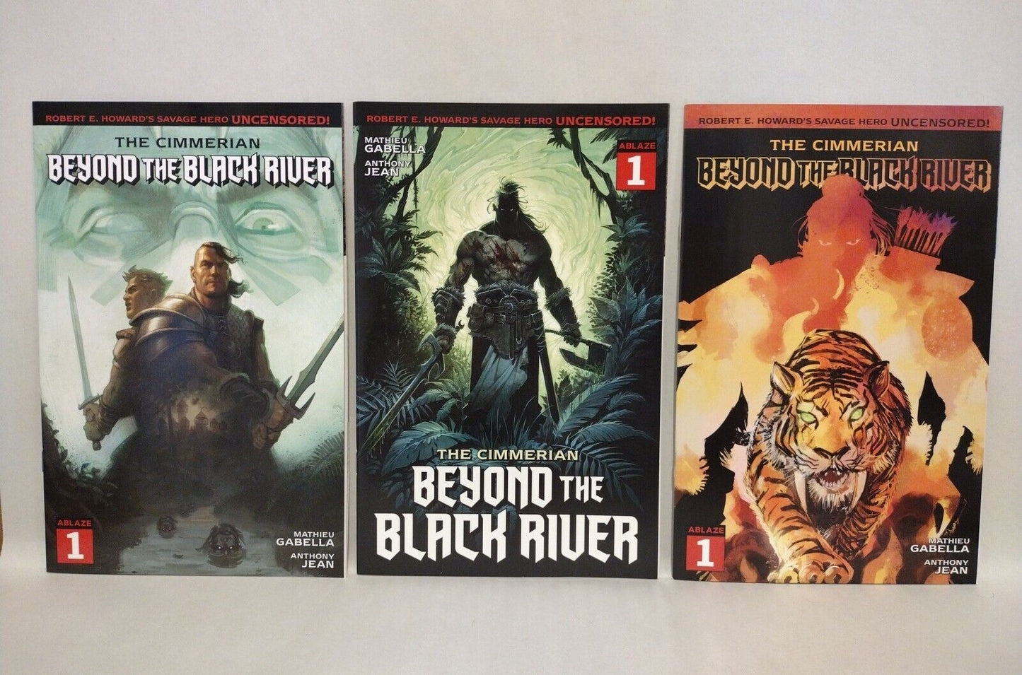 The Cimmerian Beyond The Black River #1 Ablaze Comic A B C Variant Set Lot