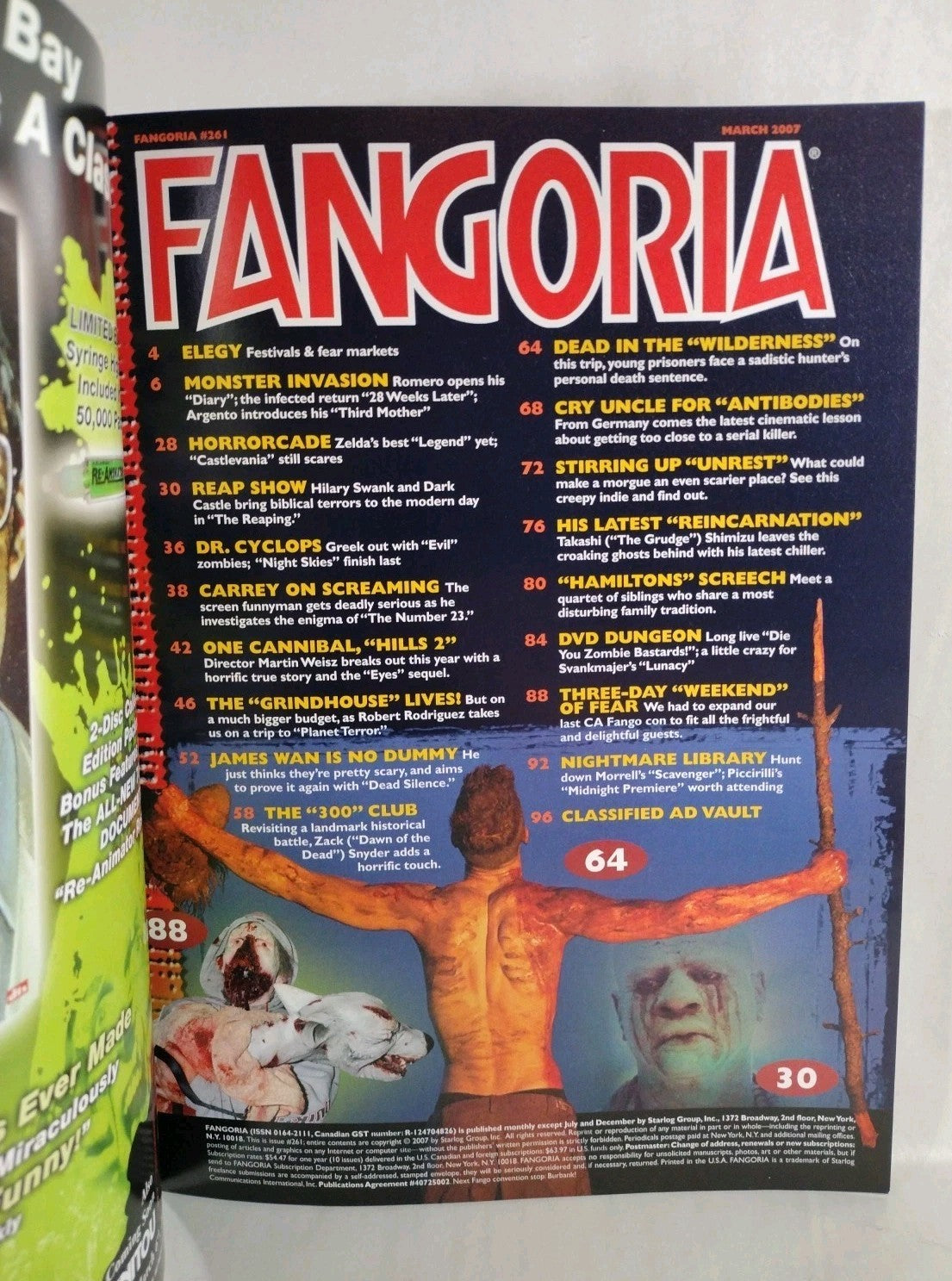 FANGORIA Magazine #261 (2006) Robert Rodriguez 300 Dead Silence Number 23 VF-NM