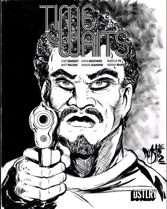 Time Waits #1 (2024) DSTLRY Sketch Cover Comic W Orignal Dave Castr Art ARG COA