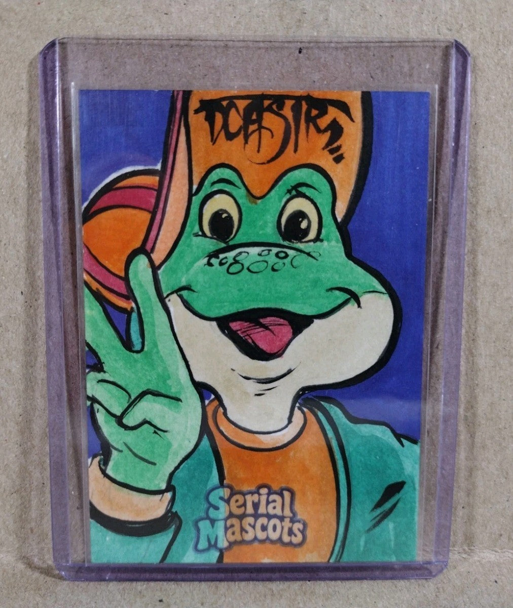 Serial Mascots (2026) ARG Sketch Card W Original Dave Castr Dig 'Em Frog Art