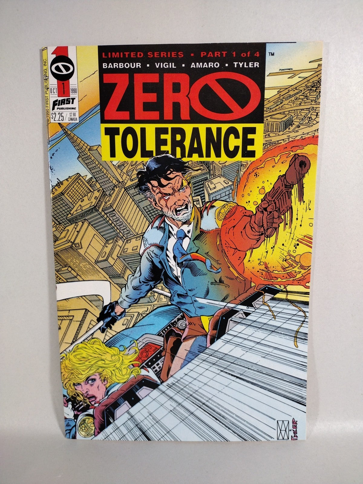 Zero Tolerance 1990 Complete First Comic Series 1 2 3 4 Tim Vigil David Barbour
